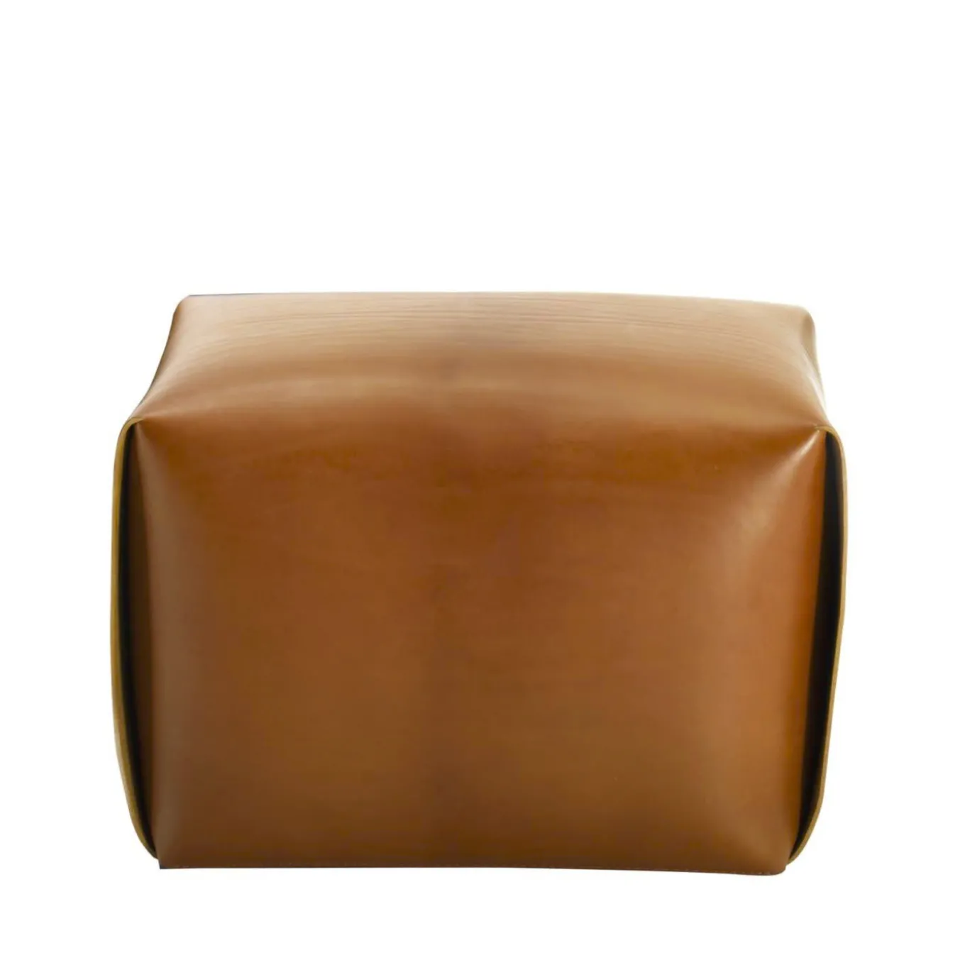 Bao Natural Leather Pouf by Viola Tonucci