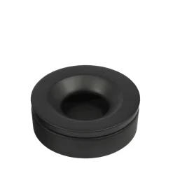 Barbados Small Black Ashtray by Angelo Mangiarotti