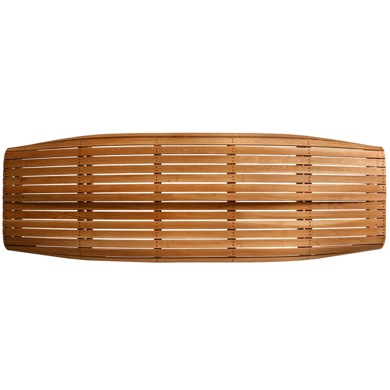 Barca Curved Oak Wood Bench