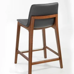 Bassano Black Bar Stool