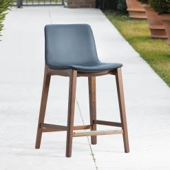 Bassano Black Bar Stool