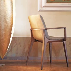 Bassano Pink Chair with Armrests