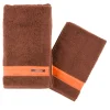 Bath Towel Set - Brown and Orange