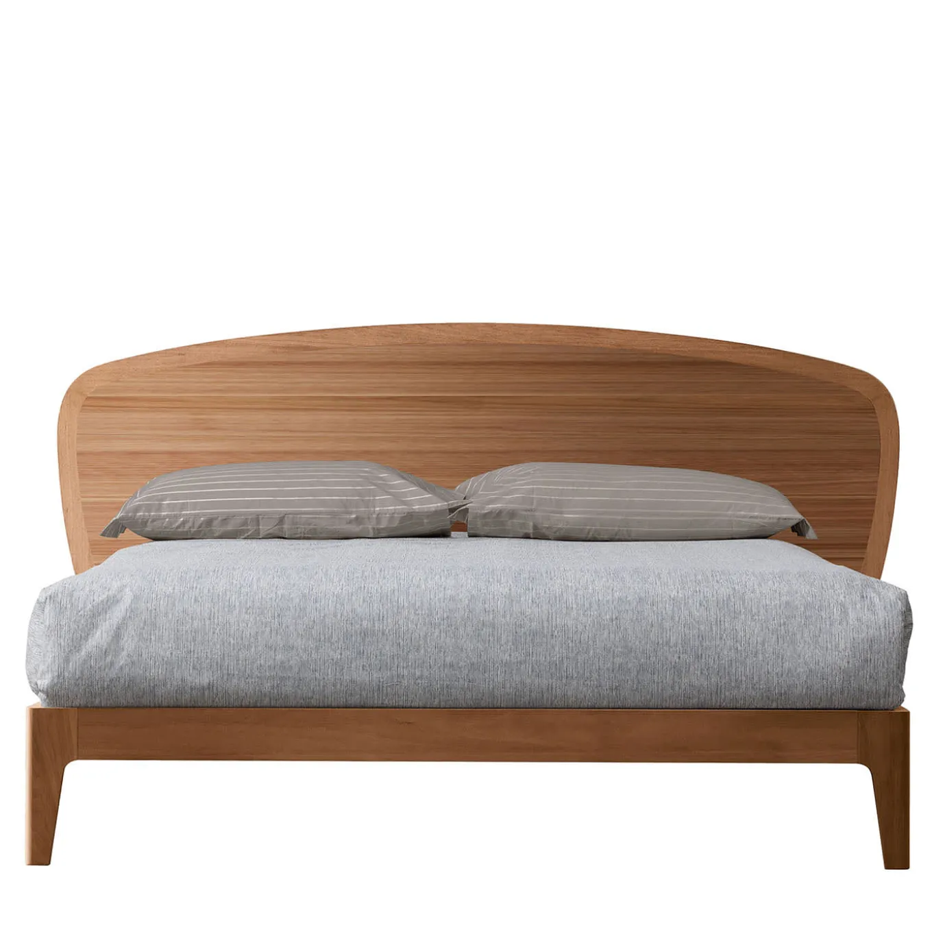 Battlò Bed in Canaletto Walnut Wood & Havana Finish