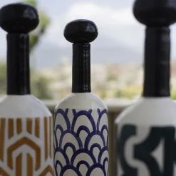 Bauhaus Blue Decorative Bottle