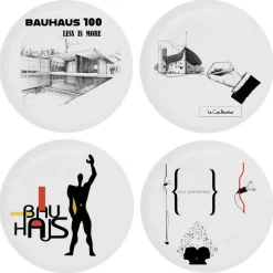Bauhaus Mix Set of 4 Plates