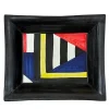 Bauhaus Multicolor Ceramic Pocket Tray #2 by Benedetto Longobardi