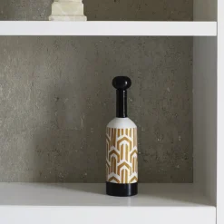Bauhaus Orange Decorative Bottle