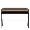 Bavero Beige Champagne Metal & Oak Wood Desk