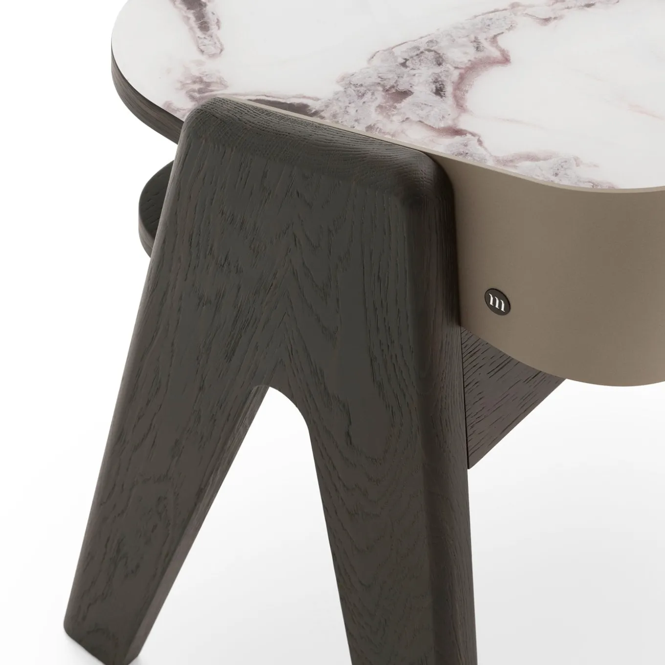 Bavero Trinity White Nightstand