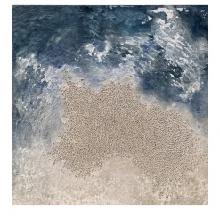 Bay of Tokyo Textured Resin Painting