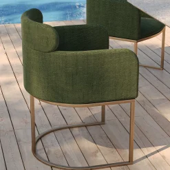 B-CHAIR Modern Green Outdoor Armchair