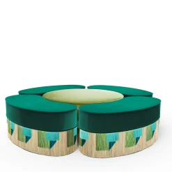 Bean Couture Geometric Bench