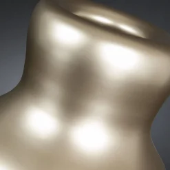 Bean Satin Beige Decorative Vase #2