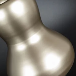 Bean Satin Beige Decorative Vase #1