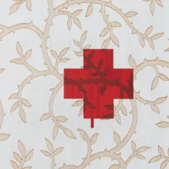 Beige and Red First Aid Box