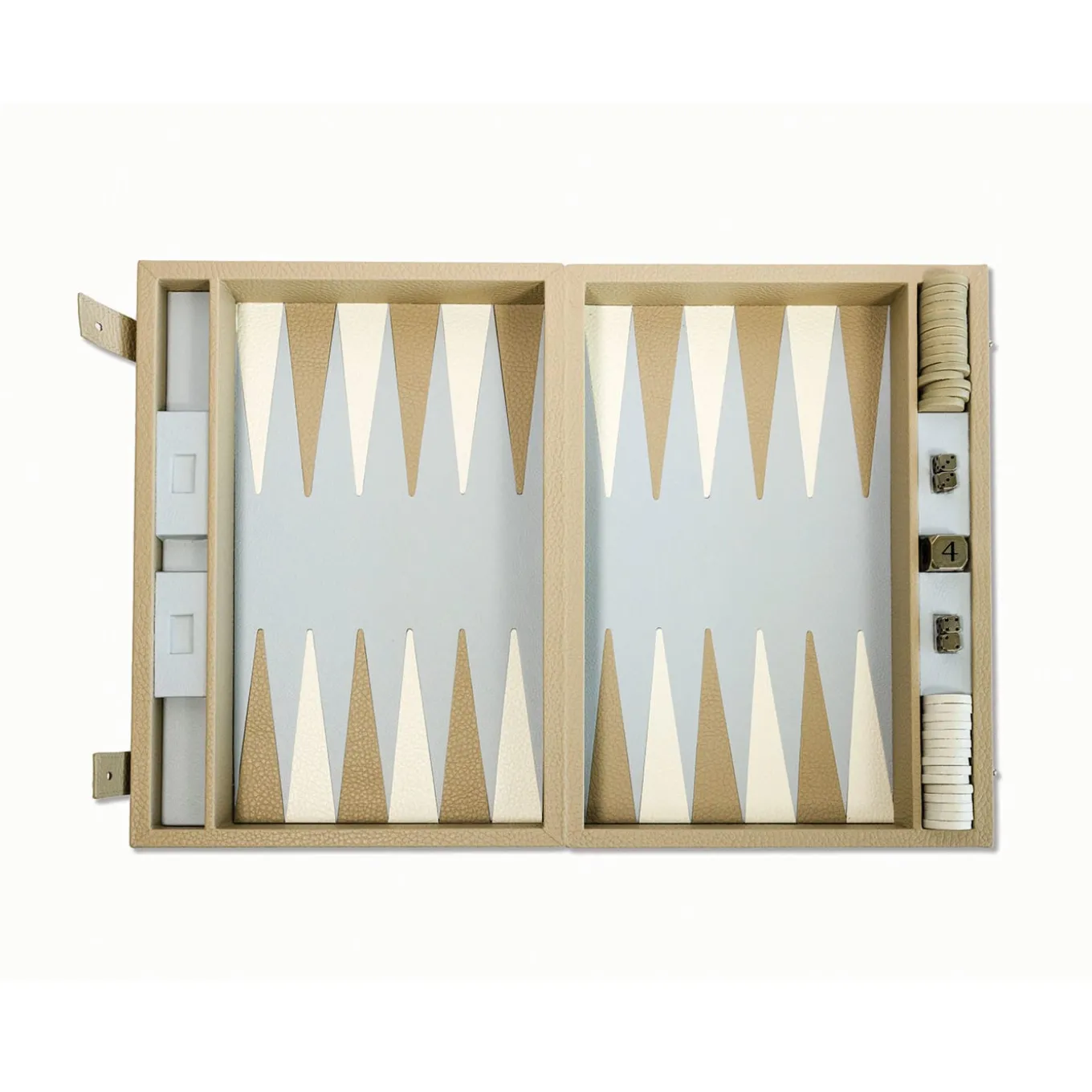 Beige Backgammon Box Game