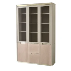 Beige Glass-Front Cabinet from Studio Privè Collection