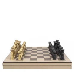 Beige Leather Chessboard