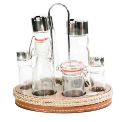 Beige 6-Piece Cruet Set