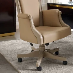 Beige Swivel Office Chair by Studio Privè Collection