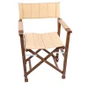 Beige Wooden Director's Chair - Capri's model