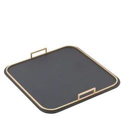 Bellini Large Square Tray in Brass
