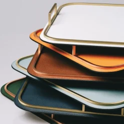 Bellini Medium Rectangular Tray in Bronze