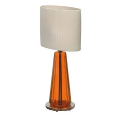 Bellini Orange Murano Glass Table Lamp