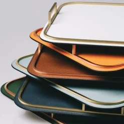 Bellini Small Rectangular Tray in Brass