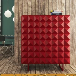 Belmondo Cabinet Red by Bruno Rainaldi