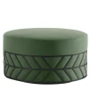 Belte Green Pouf by Elena Salmistraro