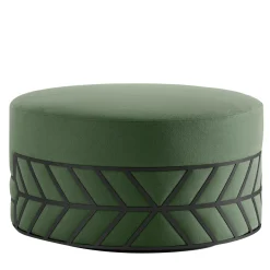 Belte Green Pouf by Elena Salmistraro