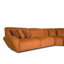 Beluga orange modular corner sofa
