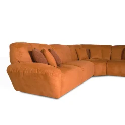 Beluga orange modular corner sofa