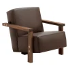 Berbena Brown Armchair by Riccardo Arbizzoni