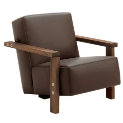 Berbena Brown Armchair by Riccardo Arbizzoni