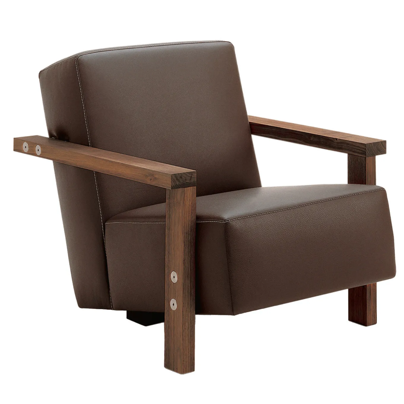Berbena Brown Armchair by Riccardo Arbizzoni