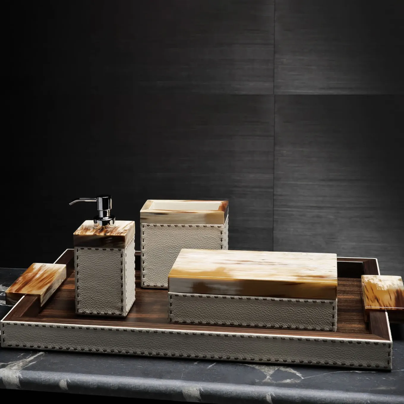 Berenice Beige Toothbrush Holder