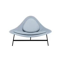 Bermuda Lounge Chair in Blue Fabric