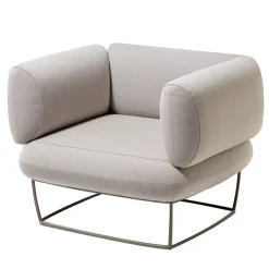 Bernard Light Gray Small Armchair