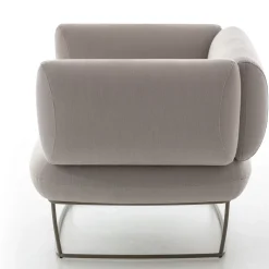 Bernard Light Gray Small Armchair