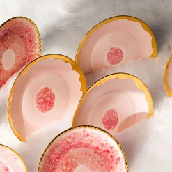 Berry Craquelé Edge Large Coupe Serving Platter