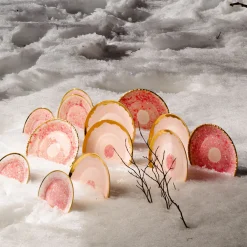 Berry Craquelé Edge Large Coupe Serving Platter