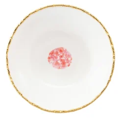 Berry Set of 2 White Soup Plates with Crackled Rim