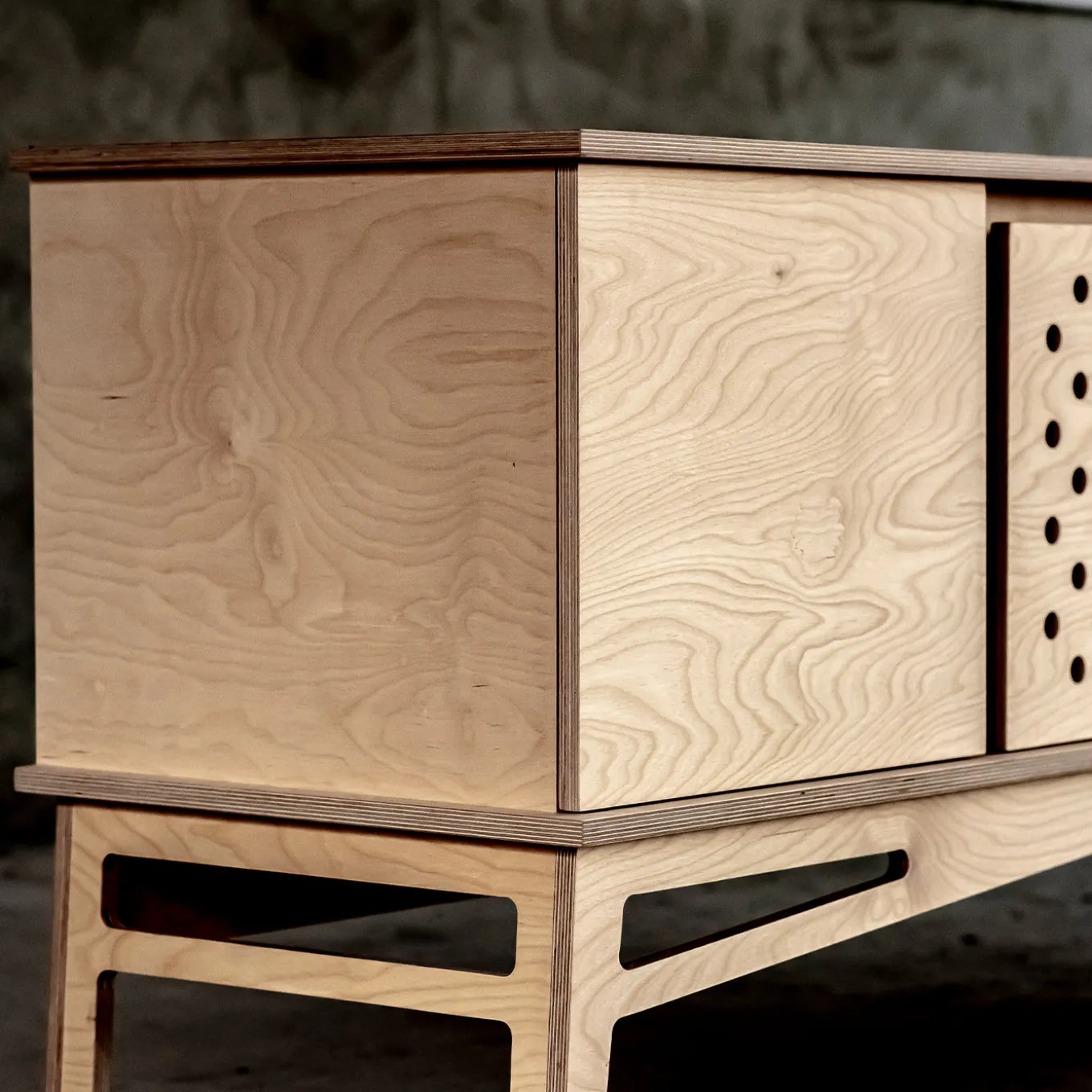 Betullica Birch Wood Dresser