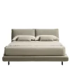Beverly Bed 905 in Beige Leather
