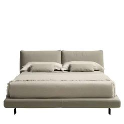 Beverly Beige Leather Bed