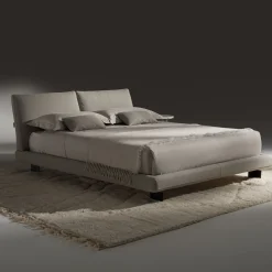 Beverly Beige Leather Bed