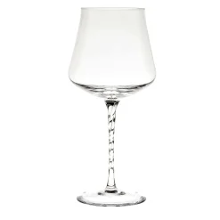 Beviamo Set of 6 Water Glasses with Twisted Stem